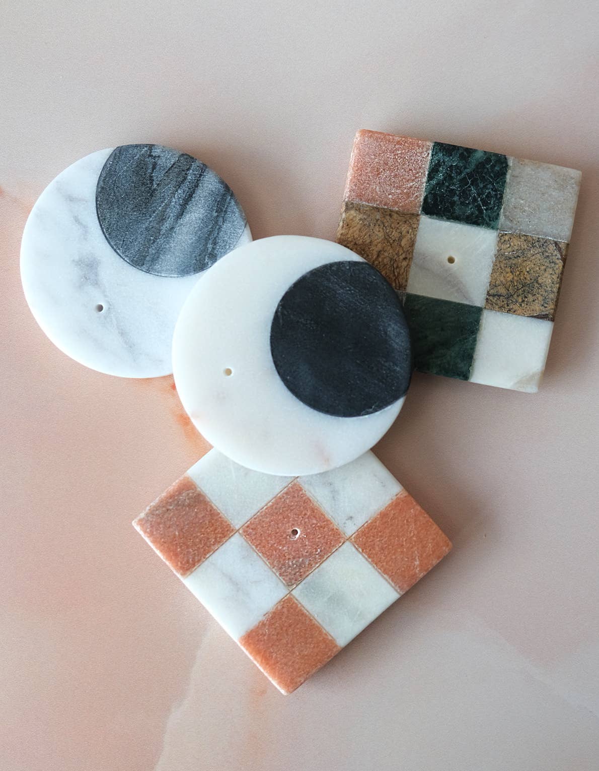 BOTANICA - Marble Checks Incense Holder: Rainbow Marble Check