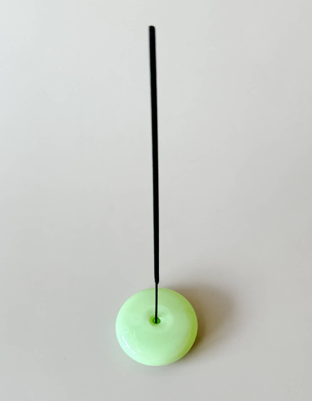 BOTANICA - Bubble Incense Holder: Jade Milk Glass