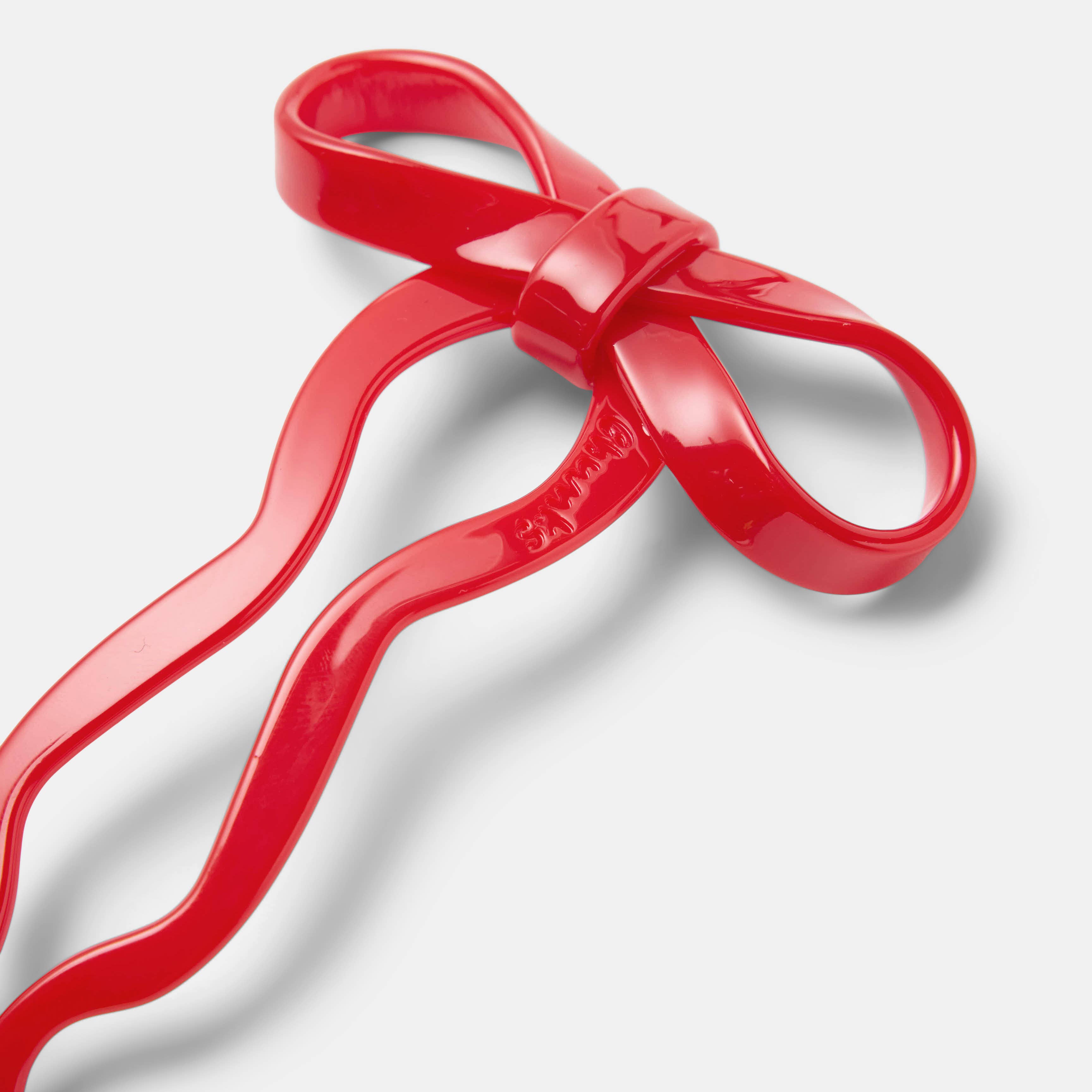 CHUNKS - Bow Hairpin in Small Cherry