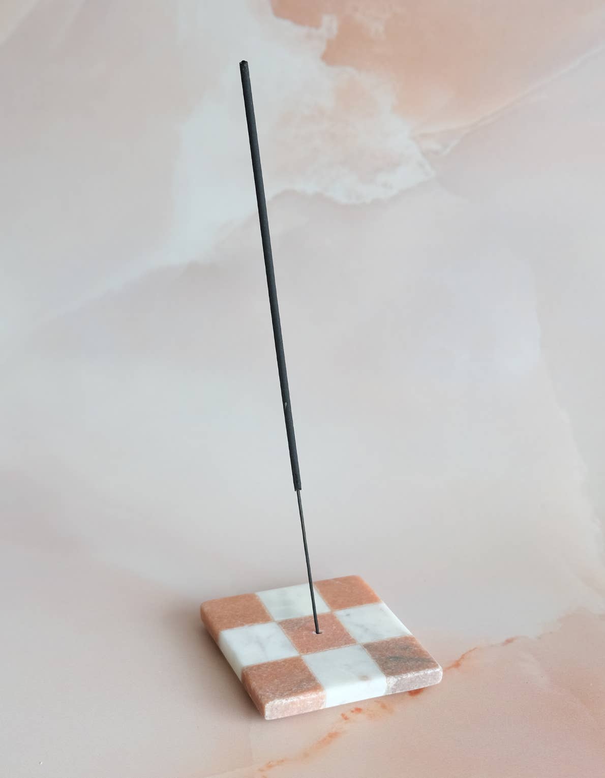 BOTANICA - Marble Checks Incense Holder: Rainbow Marble Check